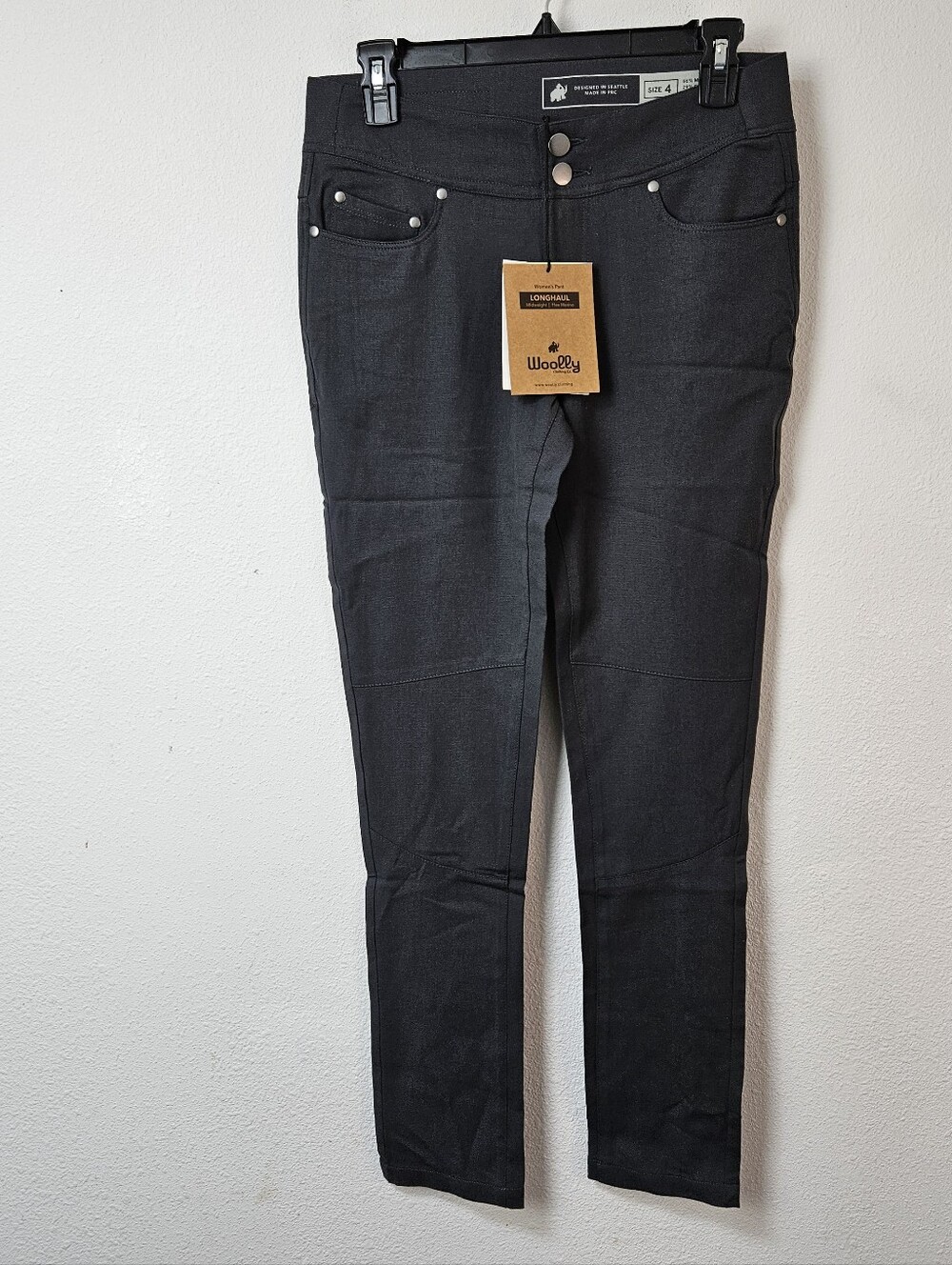 Woolly Seattle Longhaul Light Merino Wool Blend Pants Size 4 New